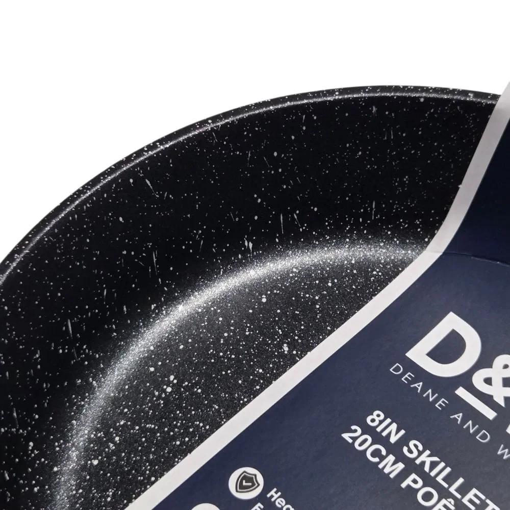 D&W Deane And White Cookware 8in‎ Frying Pan Skillet Nonstick Interior Black